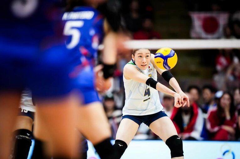 石川真佑（2025年世界選手権・タイ戦）　©︎Volleyball World
