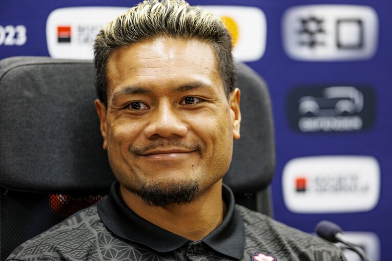 レメキ ロマノ ラヴァ（2023年ラグビーW杯・練習日）　©︎Kiichi Matsumoto