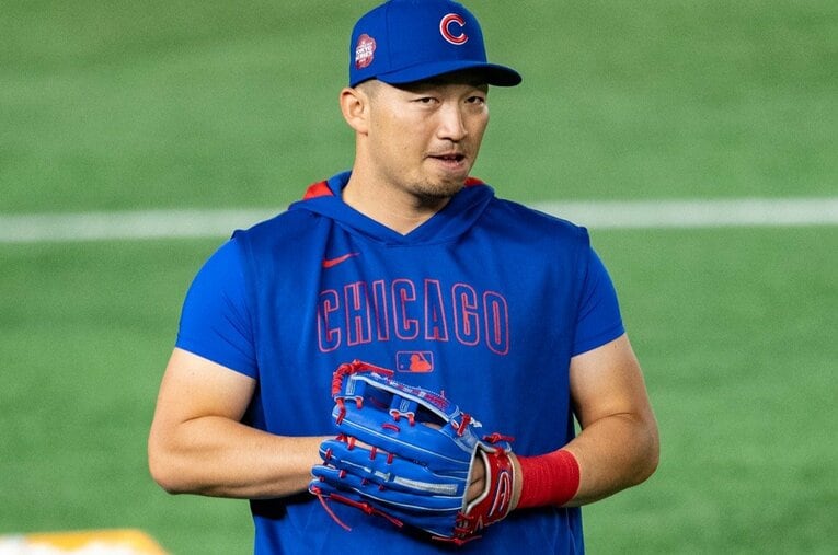 【誠也のカラダはいつから大きくなった？】2025年開幕時。すごい腕っぷし　©Nanae Suzuki