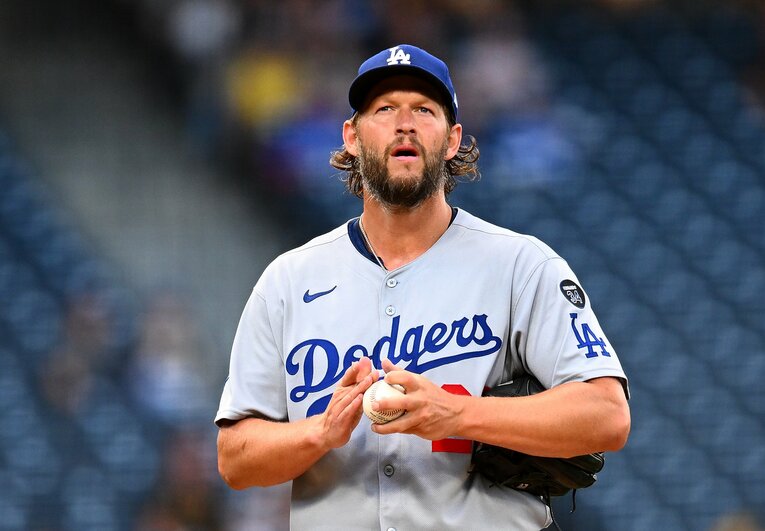 今年7月にMLB史上20人目となる3000奪三振を達成したドジャースのカーショウ　©Getty Images