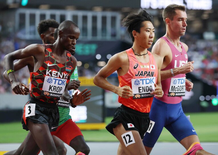 大学を経ずに実業団へと進んだ遠藤日向は昨年のブダペスト世陸でも日本代表に名を連ねた　©JIJI PRESS