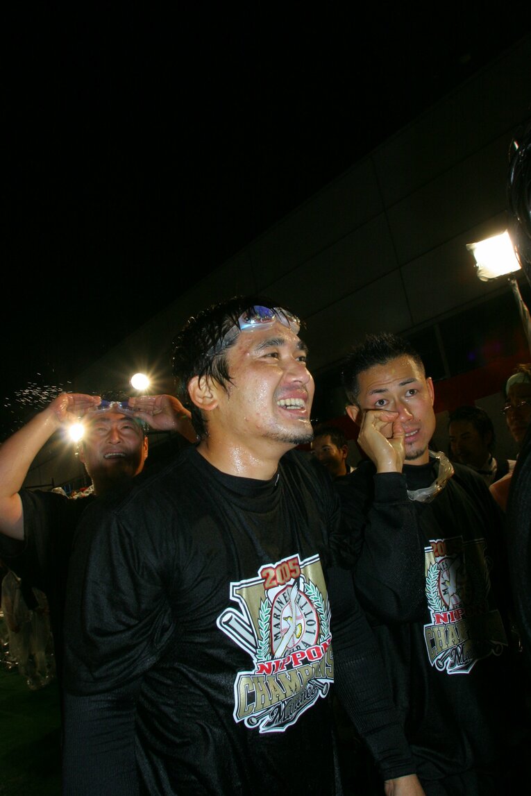 2005年日本一のビールかけ　©︎Tamon Matsuzono