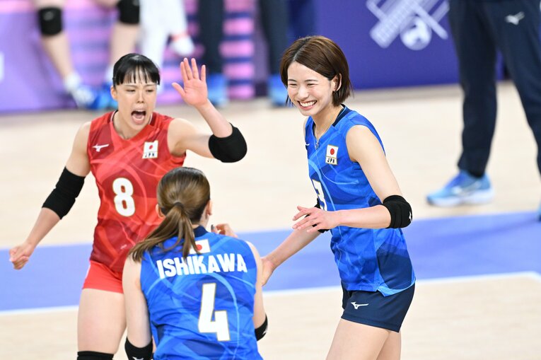 古賀紗理那（パリ五輪 ポーランド戦）©︎Kaoru Watanabe/JMPA