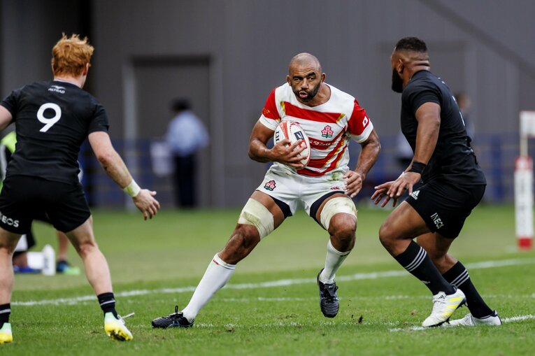 リーチマイケルの突進（1/4）©︎Kiichi Matsumoto