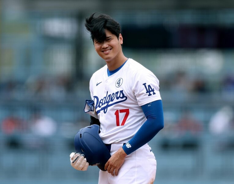 散髪後の大谷　©Getty Images