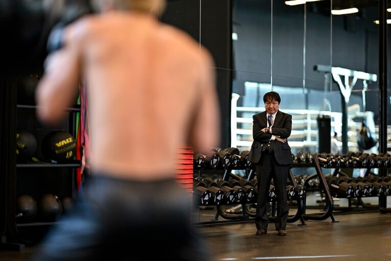 ピカソ戦直前、現地リヤドでの井上尚弥のジムワーク　©Hiroaki Finito Yamaguchi