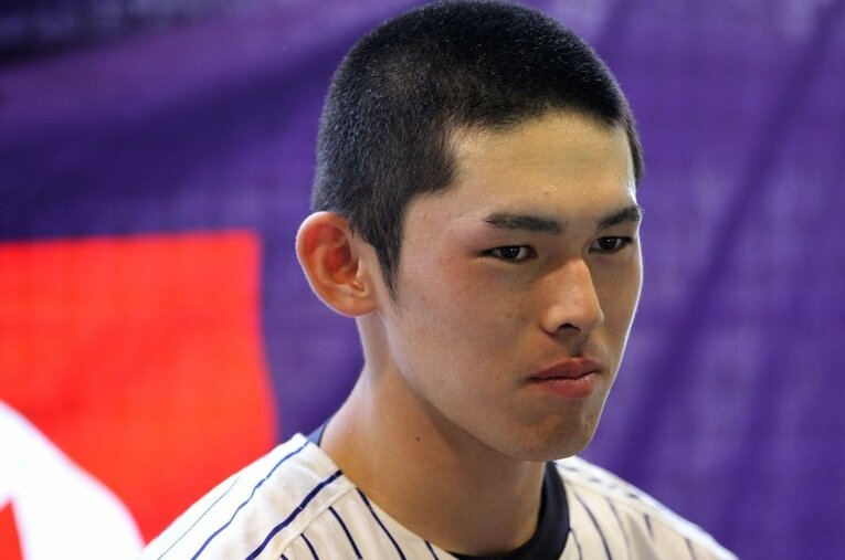 2019年夏、岩手大会決勝の試合後。佐々木朗希は登板せず、花巻東に敗れた ／ photograph by Asami Enomoto