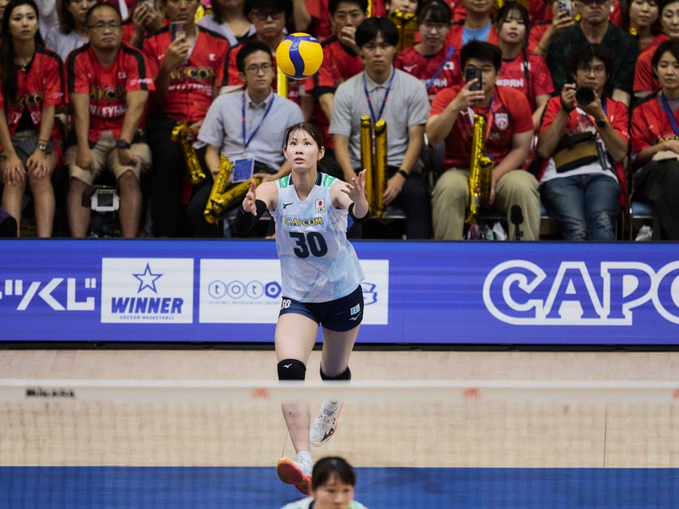 バレーボールネーションズリーグ 韓国戦　©︎Yuki Suenaga