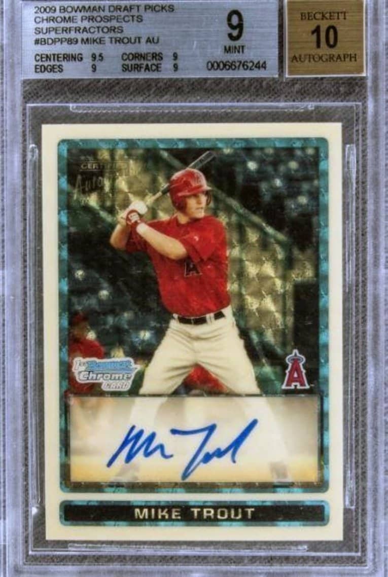 大谷の同僚であるトラウトが2位で4億円超！※出典／beckett.comより