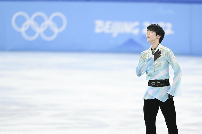 北京五輪フリー『天と地と』、演技終了後　©Asami Enomoto/JMPA