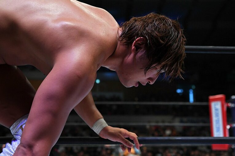 苦戦を承知で地獄のG1戦線に戻ってきた飯伏。その目に宿る野望は、未知数の怖さを湛えている。 ／ photograph by Essei Hara