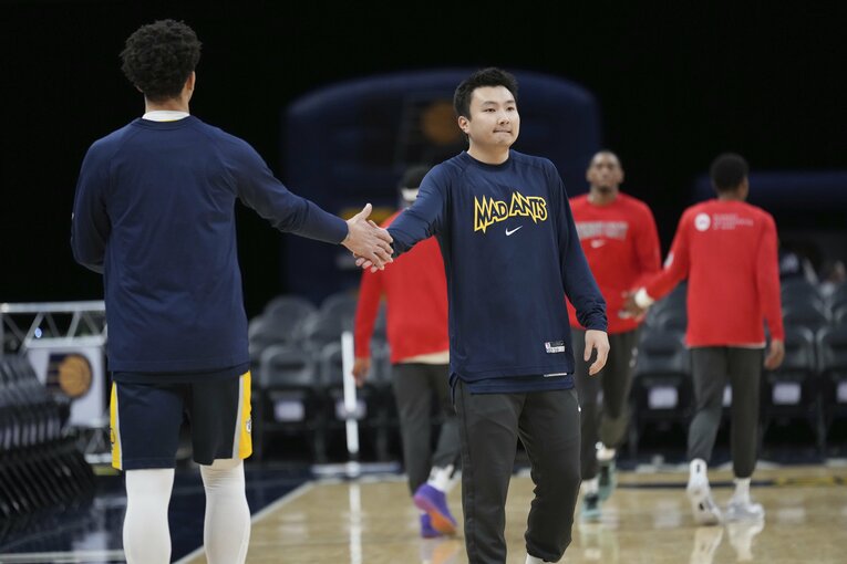 インディアナ・ペイサーズ傘下のマッドアンツでプレーする富永啓生　©︎AP/AFLO