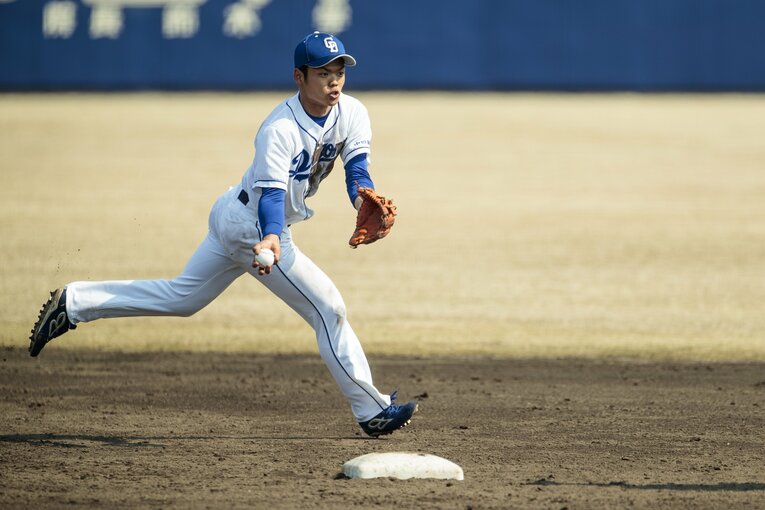 2019年3月、1年目の根尾　©Kiichi Matsumoto