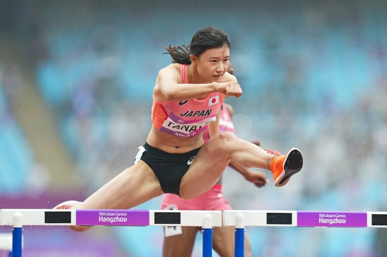 2023年のアジア大会予選での走り　©AFLO