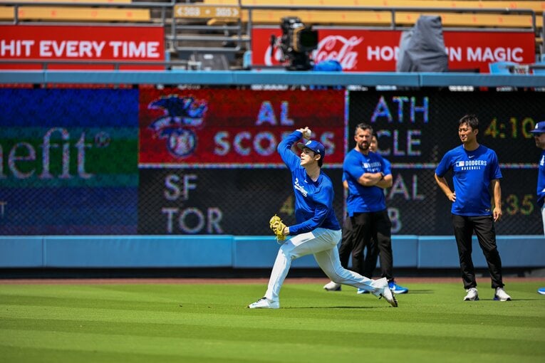 【テレビに映らない素顔の朗希／30枚超】復帰へのプロセスは順調？…写真はまだまだ続きます　©Nanae Suzuki