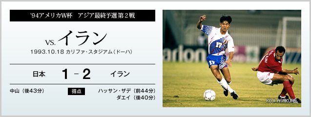 1998FIFAワールドカップ予選 日本vsイラン @ジョホールバルスタジアム