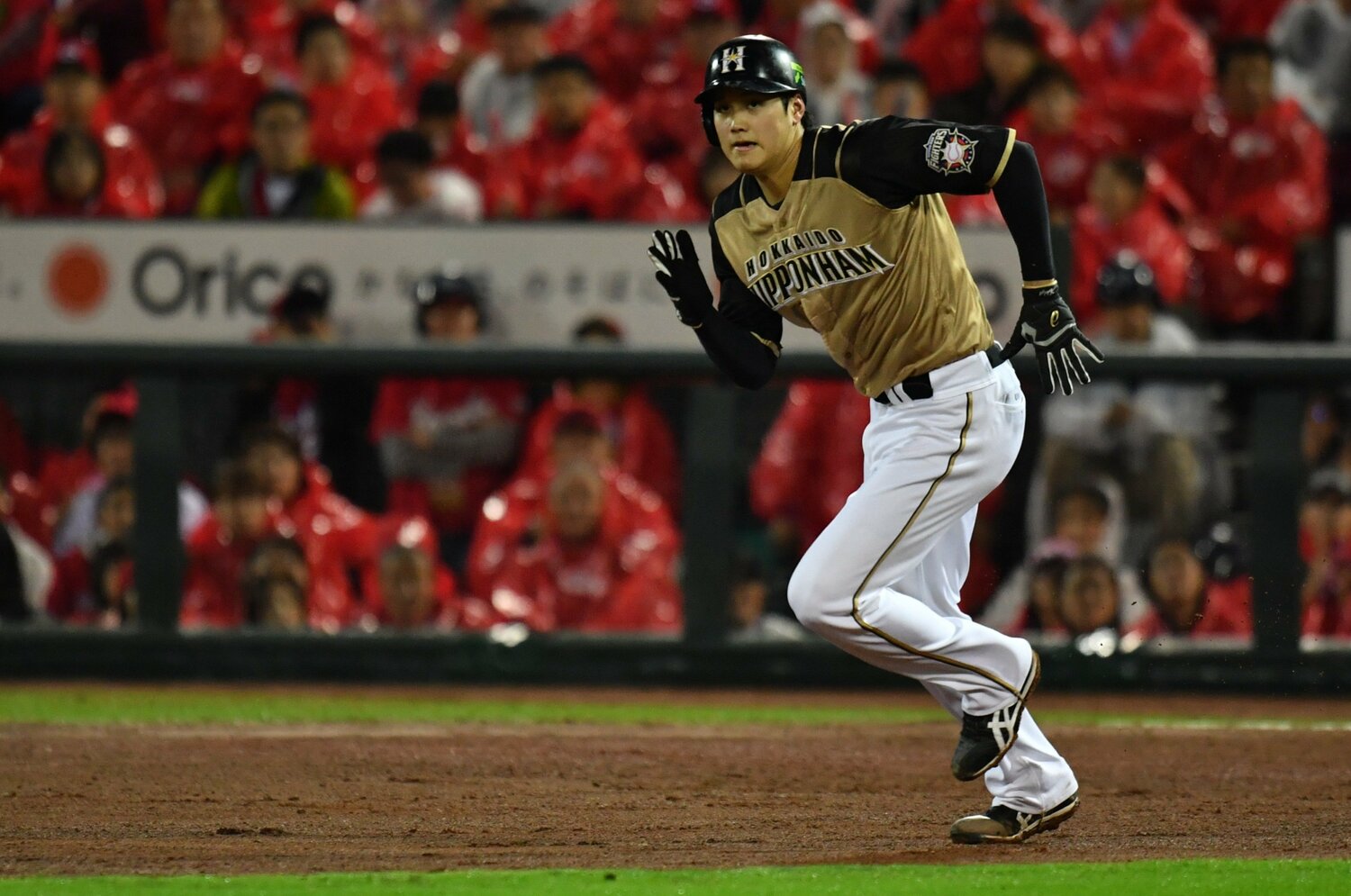 日本ハム時代、俊足ではあったが「走者・大谷」が脚光を浴びることは少なかった　©Hideki Sugiyama