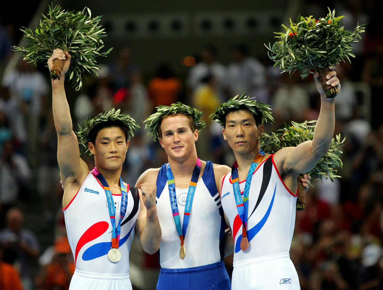 アテネ五輪で銅メダルを獲得した監督の梁泰栄。のちに採点ミスが発覚したが、最終結果が覆ることはなかった　©AFLO