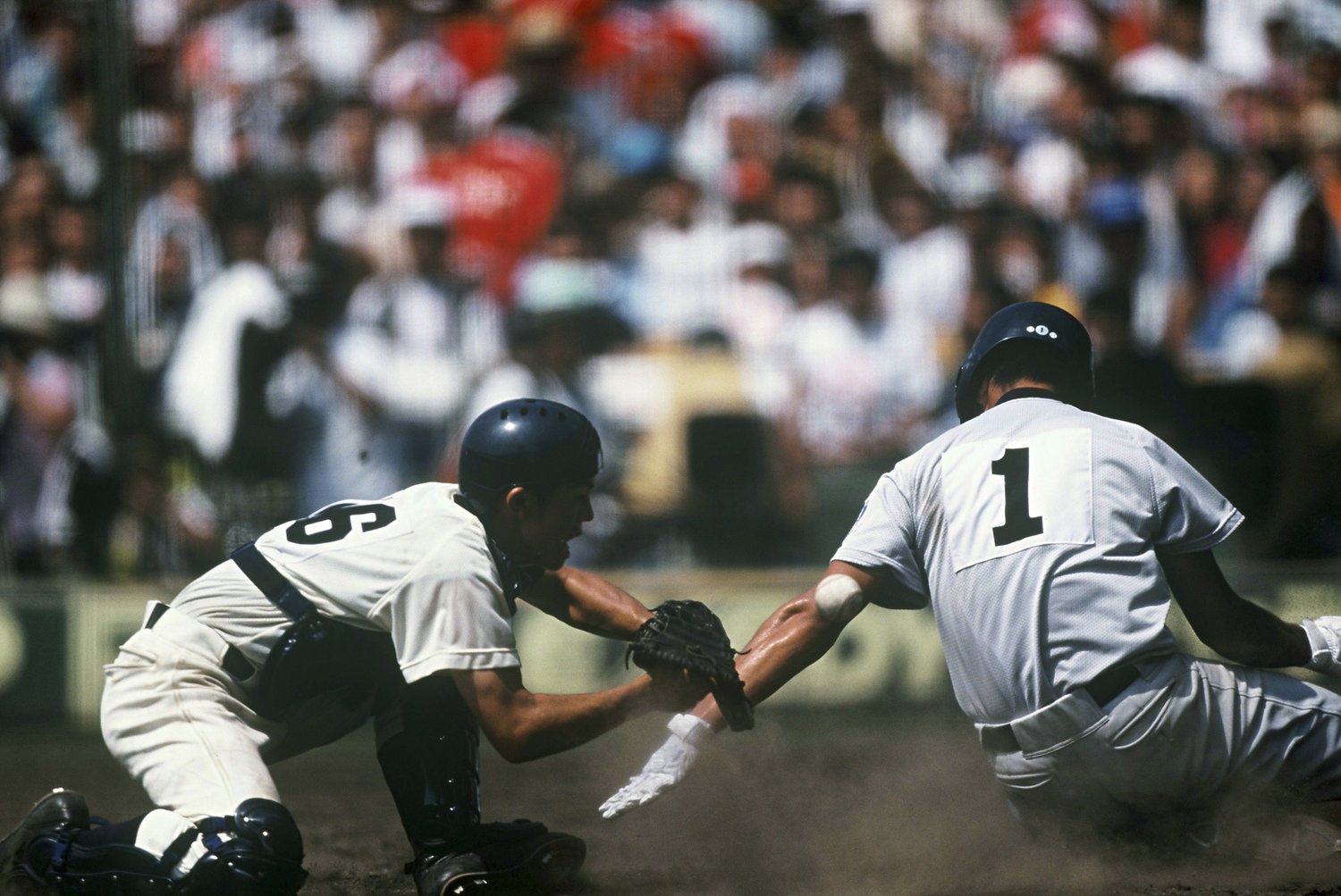 伝説の横浜vsPL学園（背番号1は松坂）。筒香少年は甲子園で観戦していたという　©Hideki Sugiyama