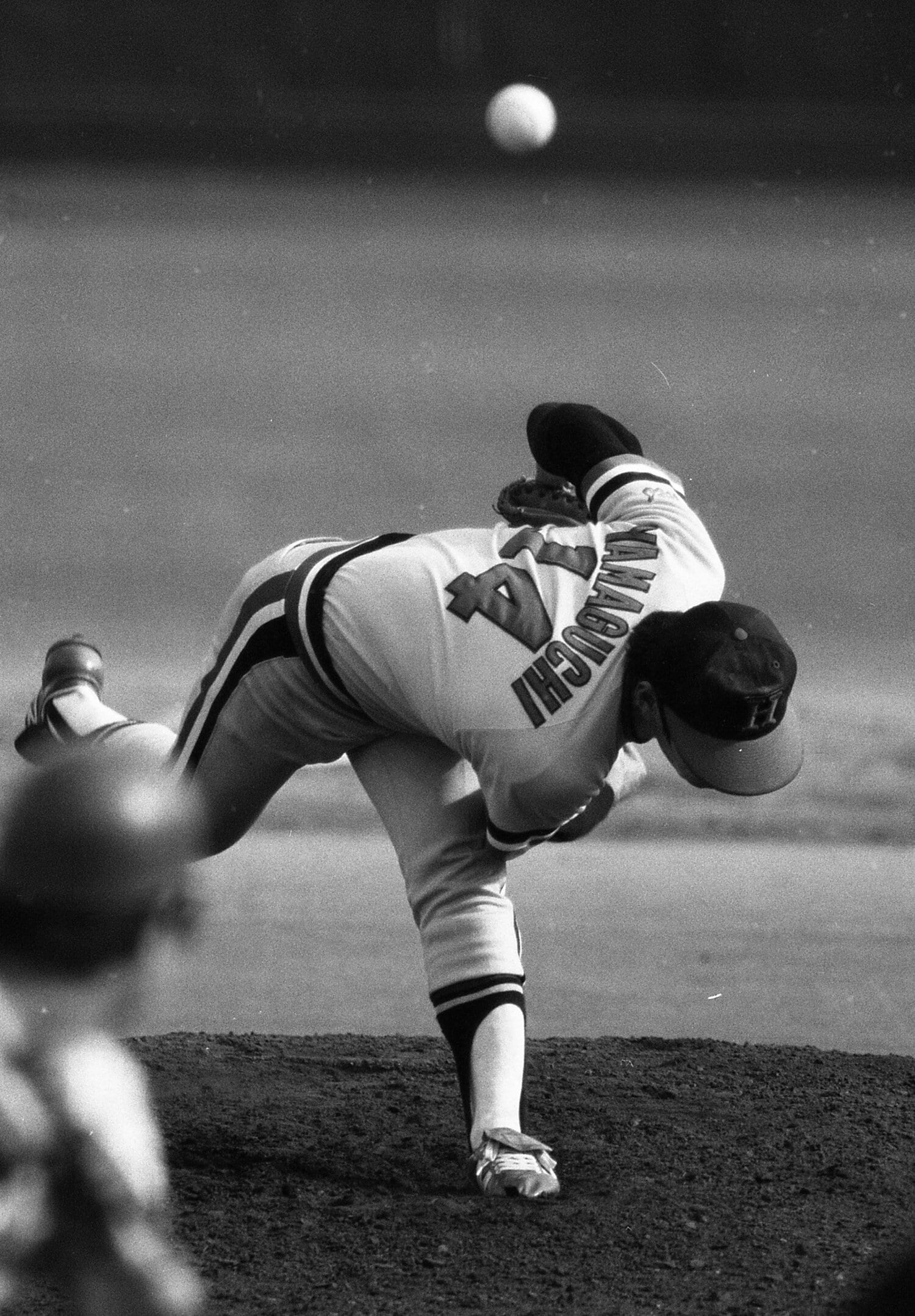 山口高志の投球フォーム（1978年撮影） ©Sankei Shimbun