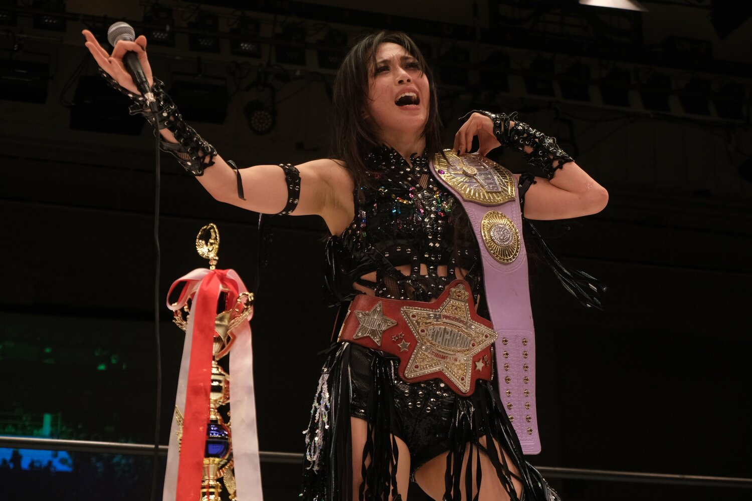 二冠王となった上谷は、東京ドーム進出の野望を語った