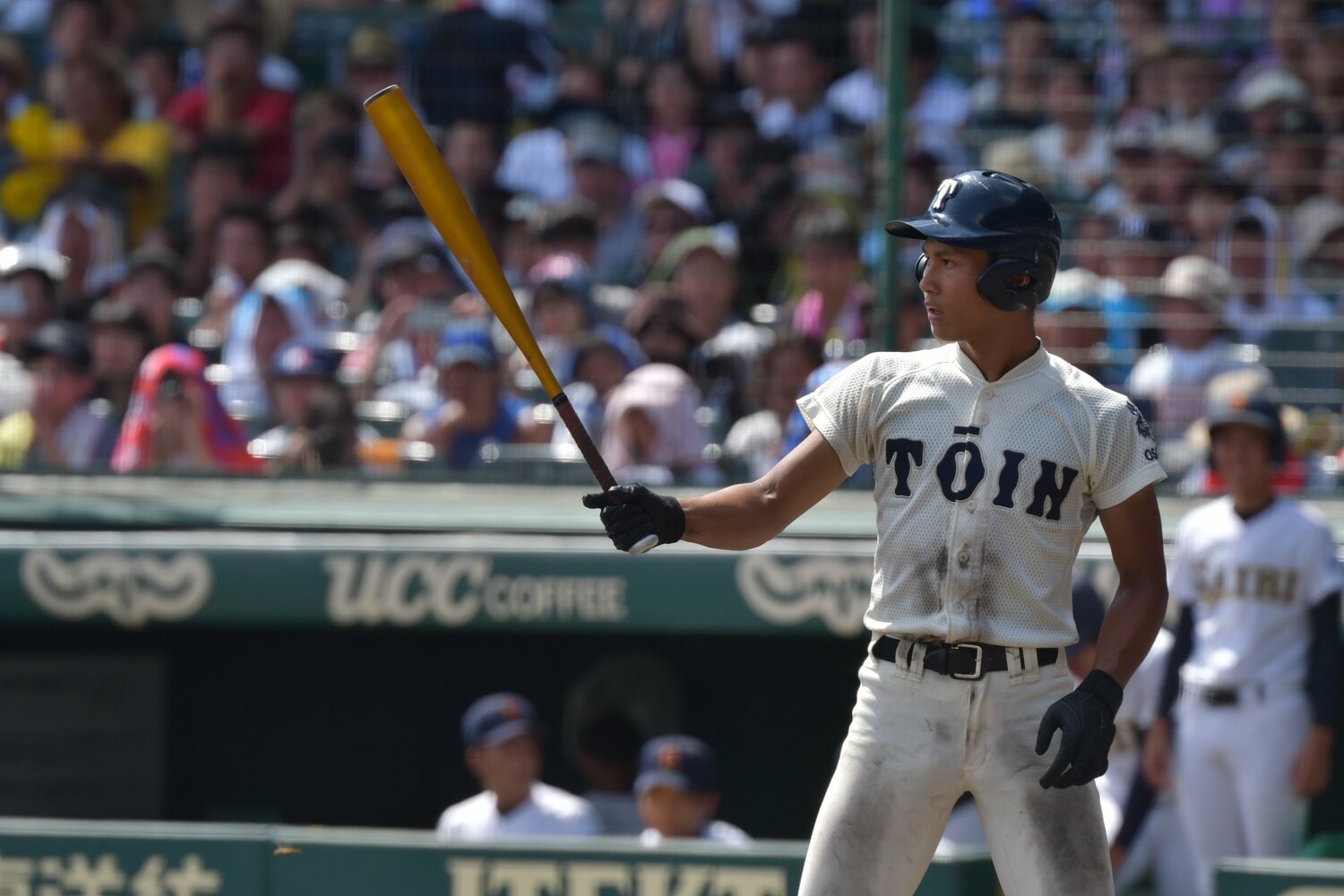 2018年大会、準決勝での大阪桐蔭・藤原　©︎Hideki Sugiyama