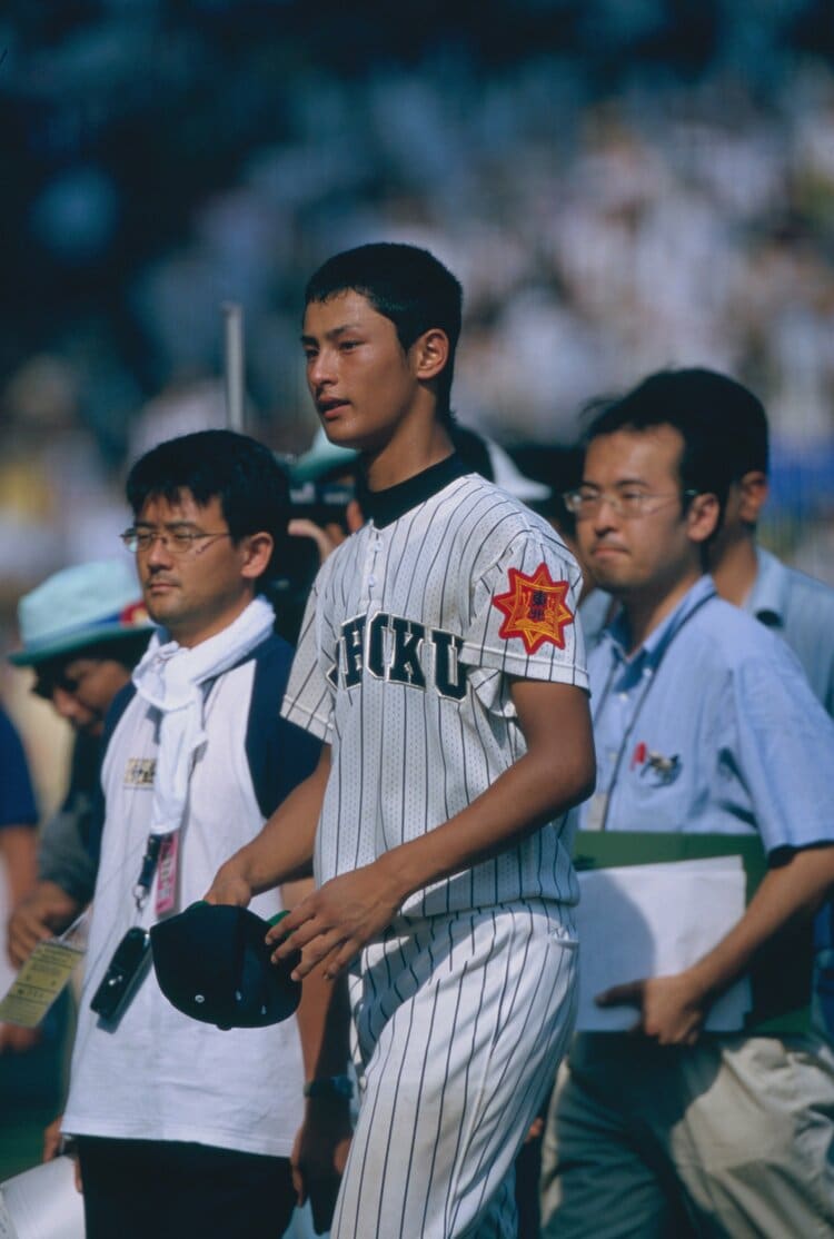 甲子園準優勝時東北高校ダルビッシュ有タオル - 野球