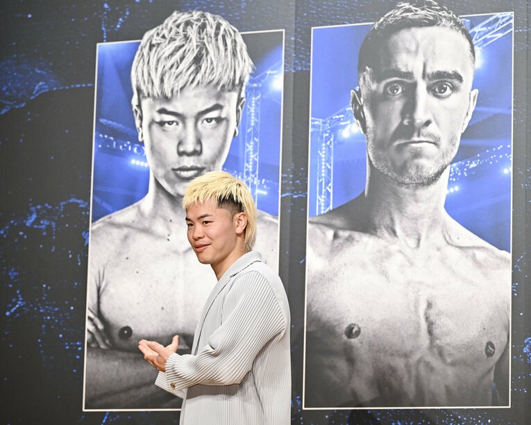 「Prime Video Boxing 11」の会見に応じた那須川。元WBO王者ジェーソン・モロニーとの対戦が決まっている　©︎AFLO【那須川天心 ボクシング第6戦　2/24（月・祝）＠有明アリーナ　プライムビデオにて独占ライブ配信】　