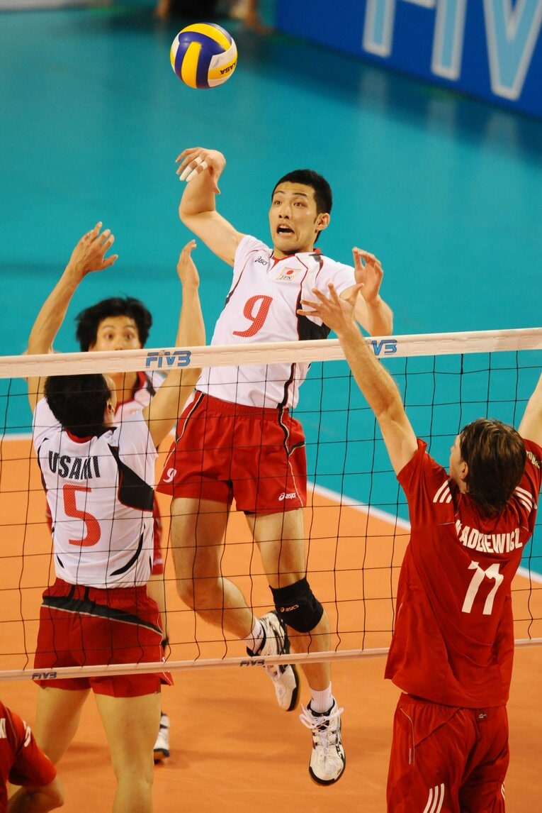 熾烈なポジション争いに身を置いていた富松（2007年FIVBワールドリーグ）©︎AFLO SPORT
