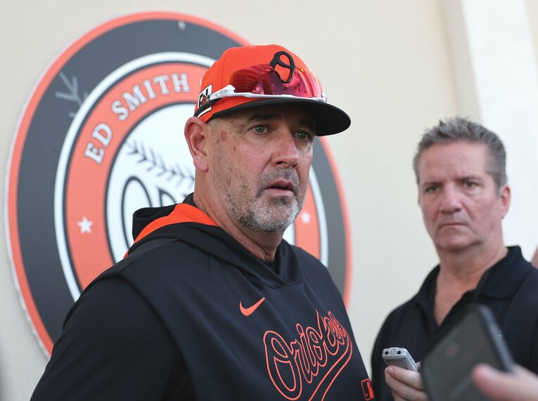 シーズン前は優勝候補の一角だったオリオールズだが、すでにハイド監督が更迭されるなど再建ムードに　©︎JIJI PRESS