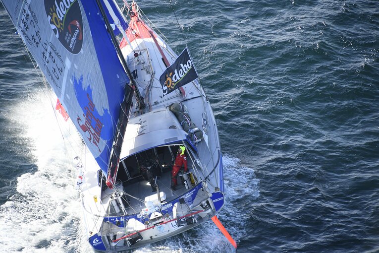 2016年、ヴァンデ・グローブに初挑戦した白石　©︎PRESSE SPORTS/AFLO