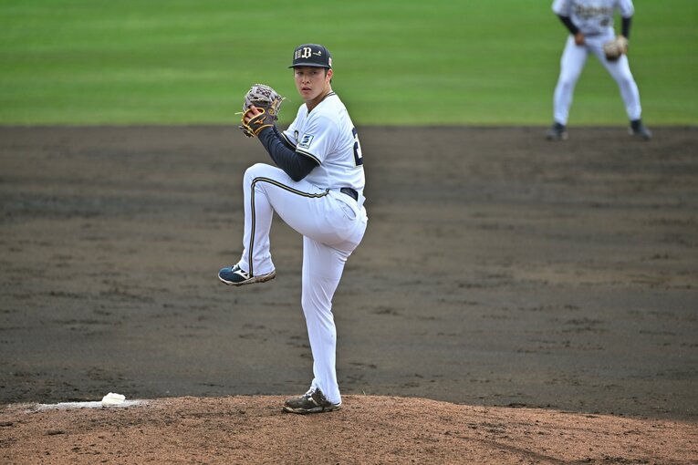 オリックスキャンプで奮闘する吉田輝星　©Hideki Sugiyama