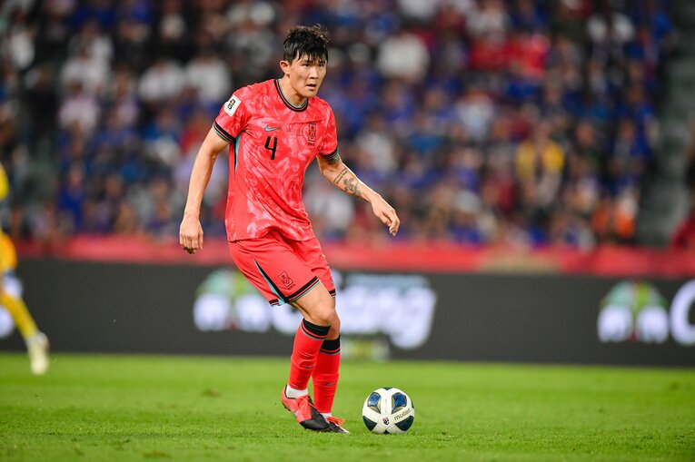 韓国代表DFキム・ミンジェ　©︎Getty Images