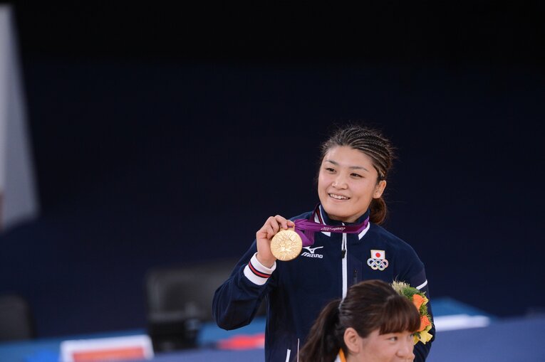 2012年ロンドン五輪での伊調馨　©JMPA