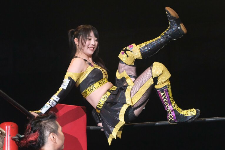 スターダム「NEW BLOOD」に参戦した際の杏ちゃむ（2022年10月）　©Norihiro Hashimoto
