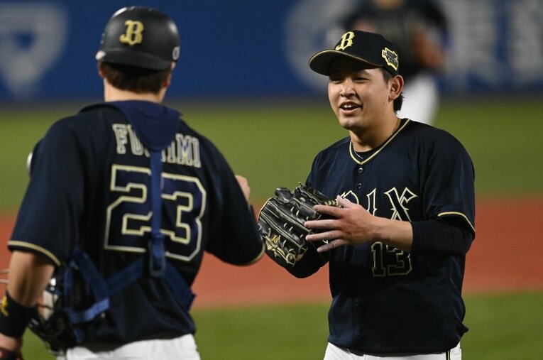 日本シリーズでは2試合に先発したオリックス宮城大弥　©Naoya Sanuki