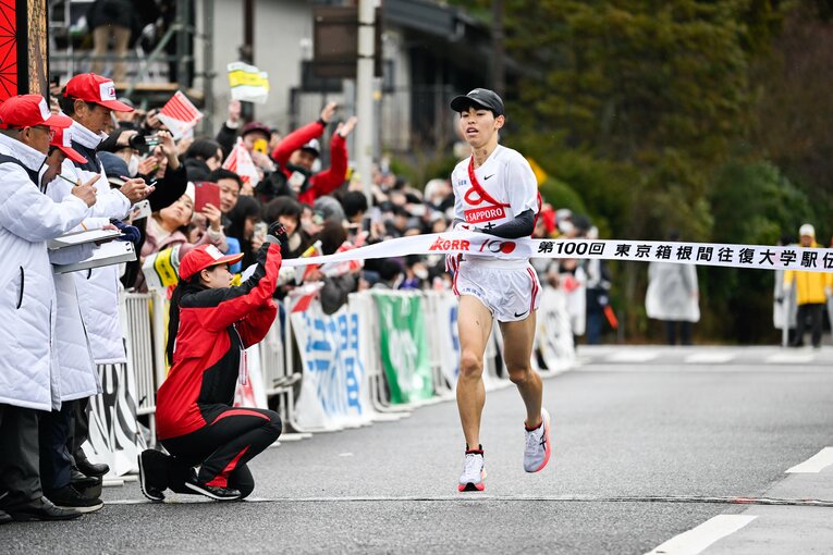山の5区には1年生の山崎草太を抜擢したものの、区間13位に終わった　©Nanae Suzuki