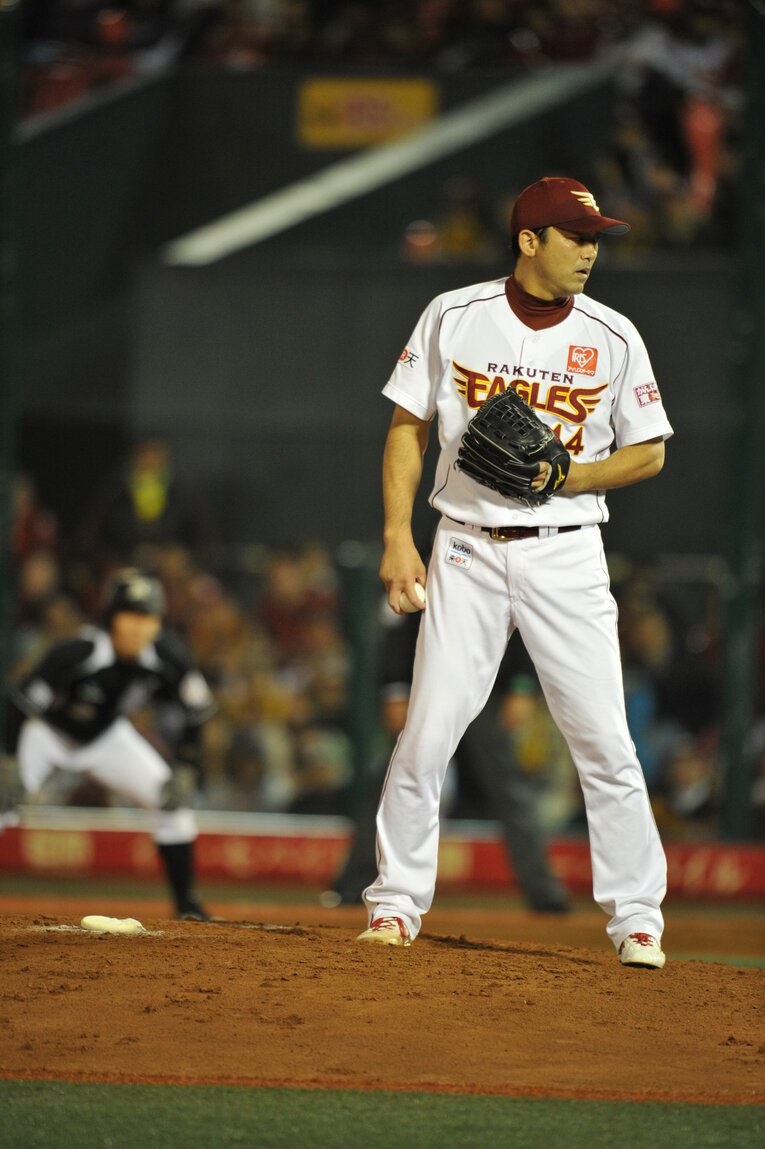 2013年、楽天時代の斎藤　©Hideki Sugiyama