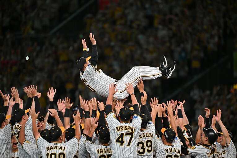 実に18年ぶりのリーグ優勝を決めた今季の阪神　©︎Hideki Sugiyama