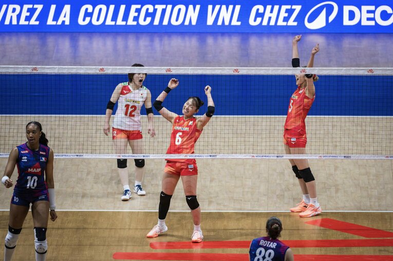 関菜々巳（VNLフランス戦）©︎Volleyball World