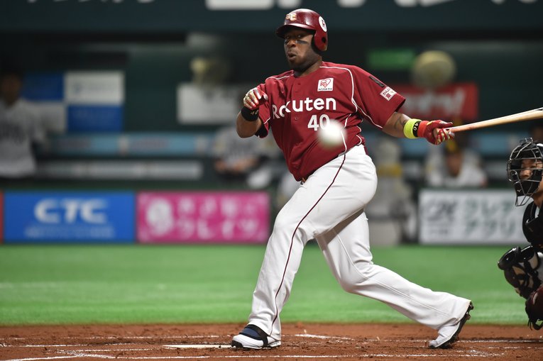 楽天時代のウィーラー（2016年）©Hideki Sugiyama