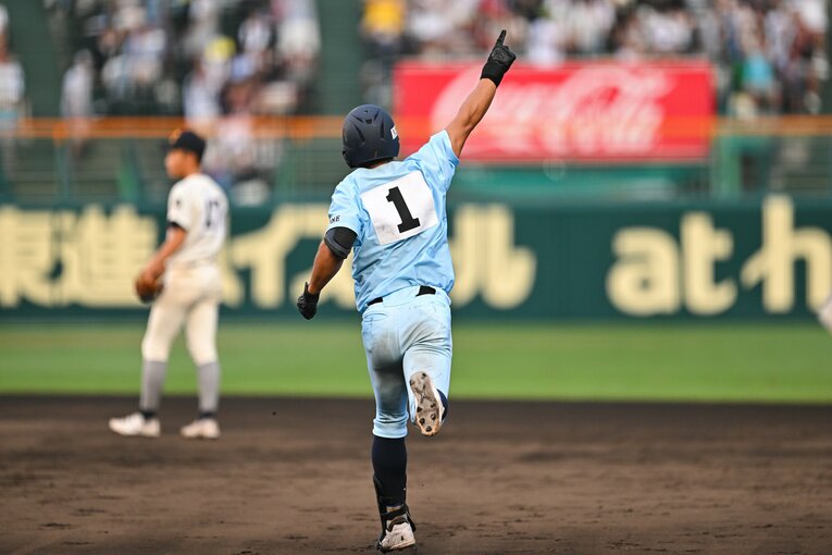 「まるでマンガ」との声も…海星戦7回、山田陽翔の満塁ホームラン　©Nanae Suzuki