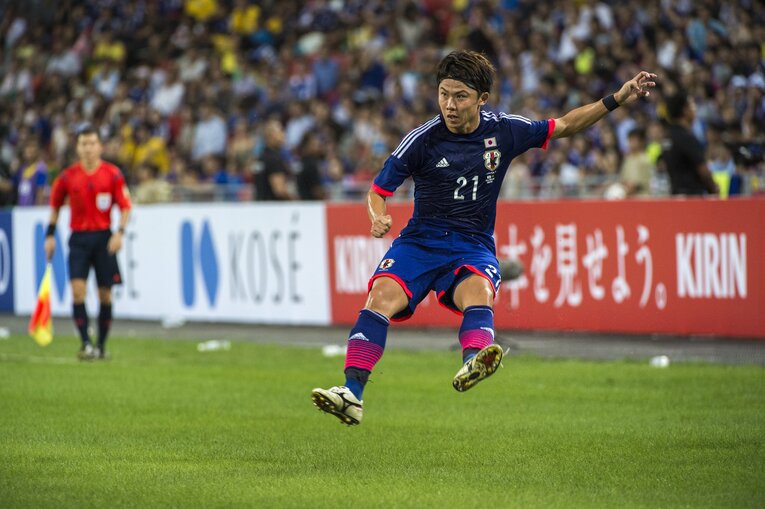 太田宏介（2014年、ブラジル戦）©︎Takuya Sugiyama