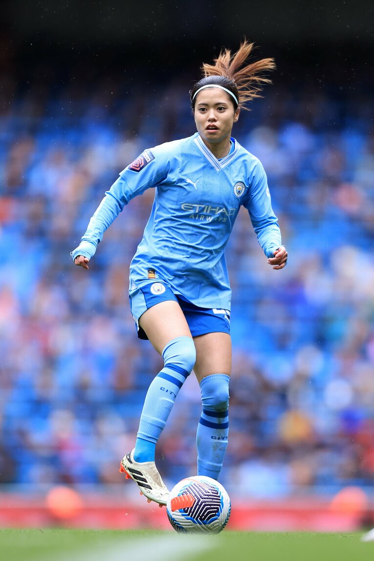 マンチェスター・シティで活躍する長谷川唯。クラブではチャンピオンズリーグ優勝を狙う　©︎Getty Images