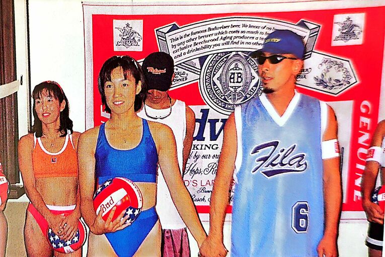 1997年、ビーチバレー転向当初の佐伯美香氏