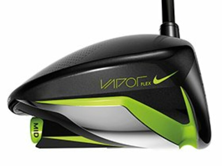 ヴェイパー フレックスは、ソールにあるフライトポッドを調整して重心深度を変えることができる。よりパーソナルなスイングに合った性能を追求したいプレーヤー向け。Vaporグラファイト＋（S）装着モデル 6万6000円（税抜）。
 