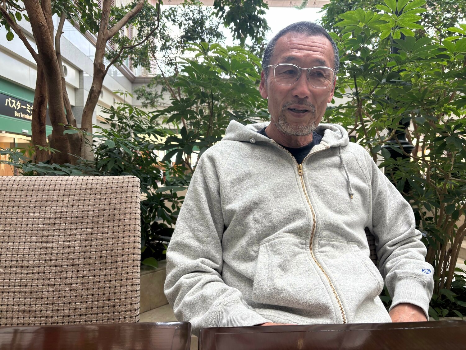 取材に応じてくれた椎本邦一さん（筆者撮影）