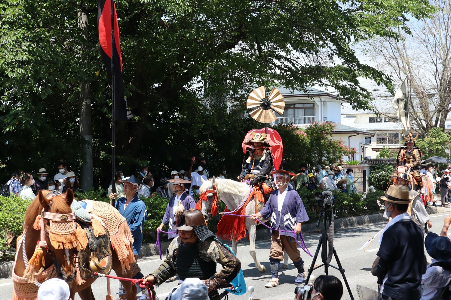 今年の騎馬武者行列。総大将を務めたのは相馬言胤(としたね)さん14歳