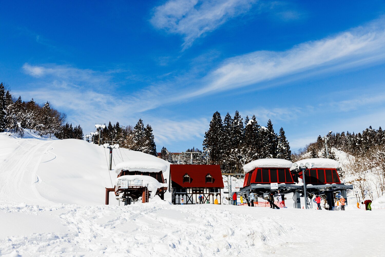 駅すぐの上越国際スキー場（こちらの開業は1960年代だという）