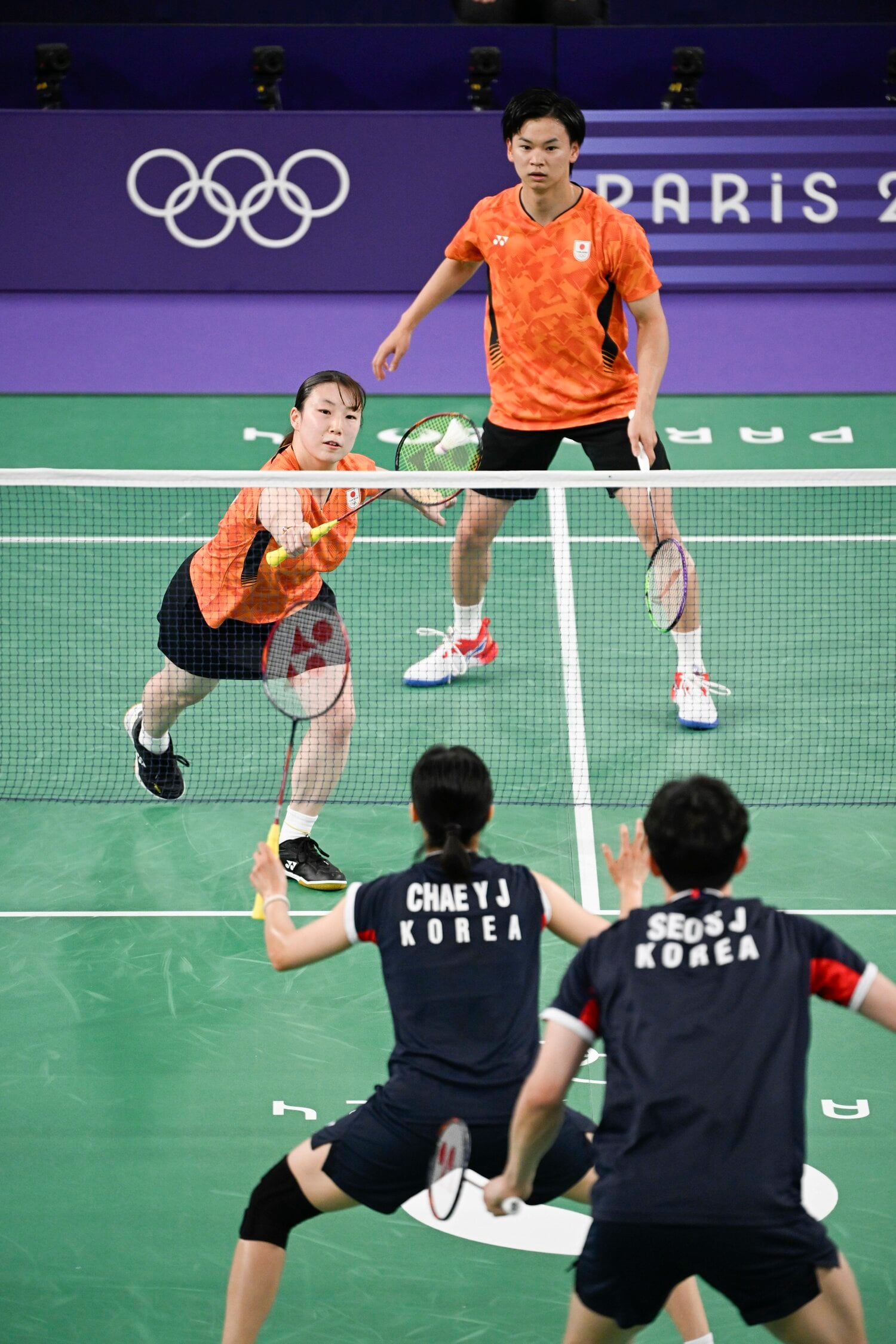 パリ五輪メダルマッチでもふたりの驚異的なコンビネーションが幾度も発揮された　©Asami Enomoto/JMPA